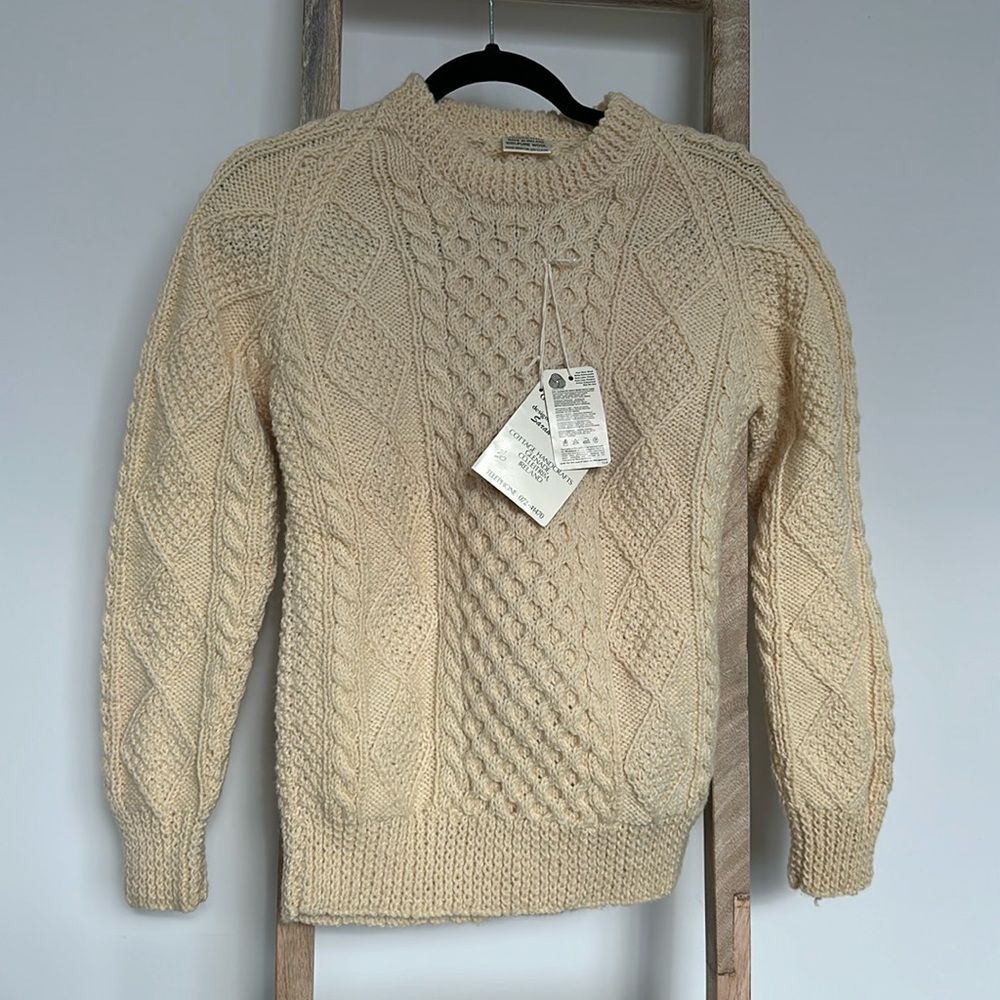 100% Pure Wool Sweater. Made in Ireland.